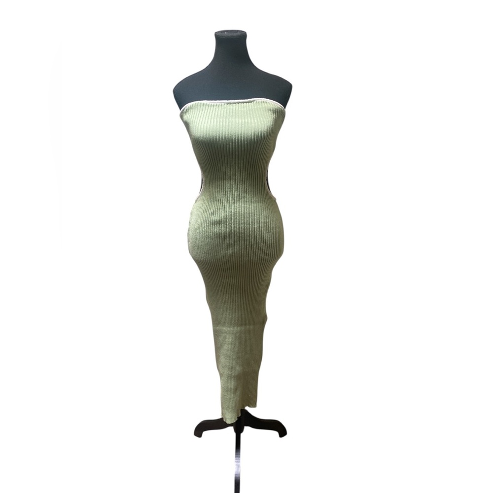 Green Strapless Dress GUC M